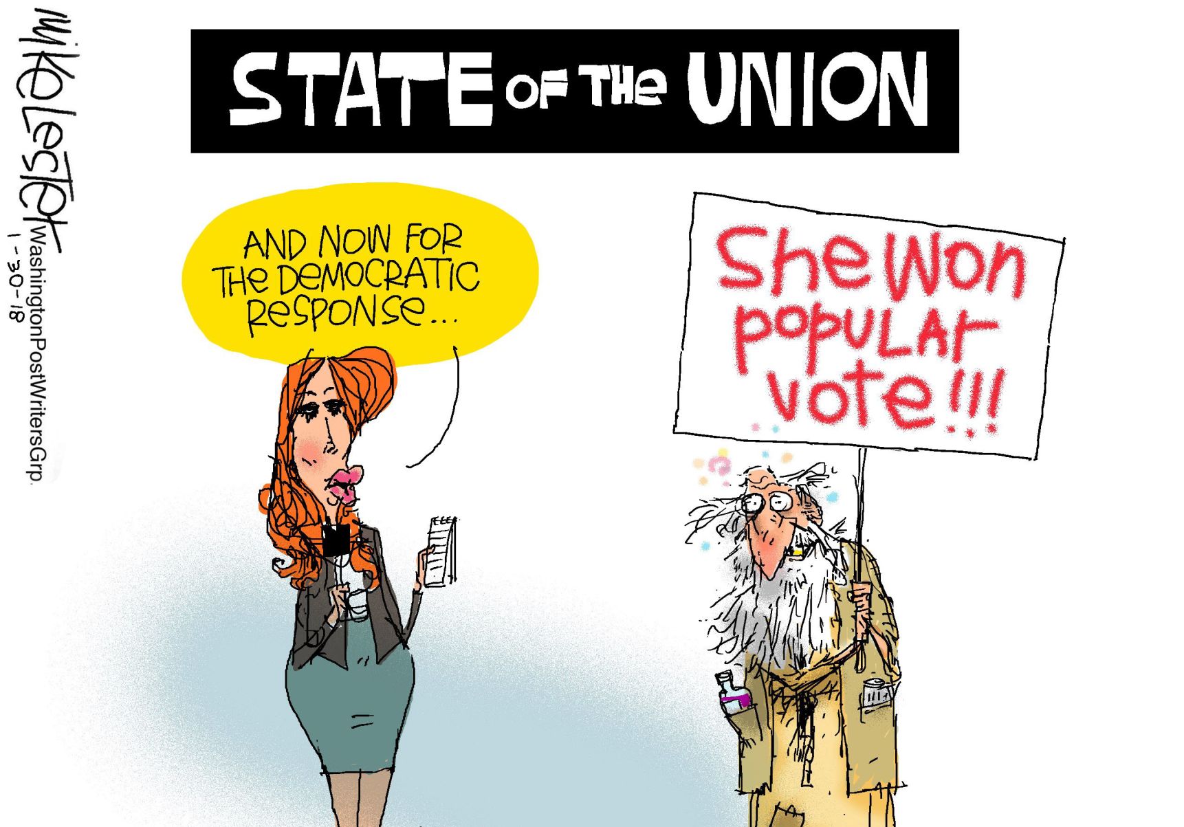 Mike Lester cartoon